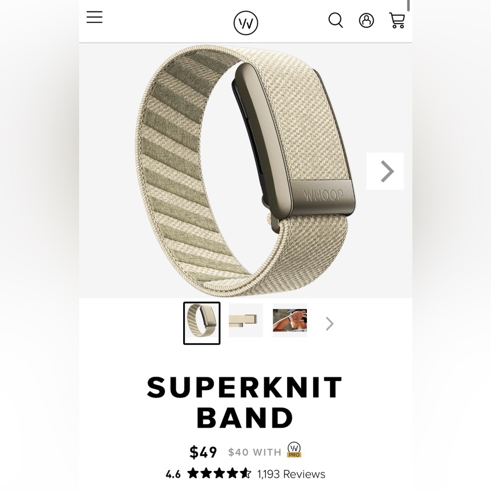 Brand new whoop super knit band